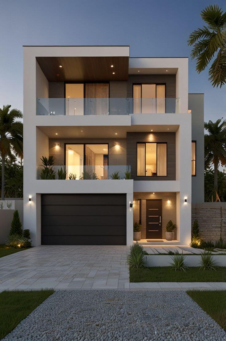 10 Modern Two-Story Houses That Maximize Space and Style