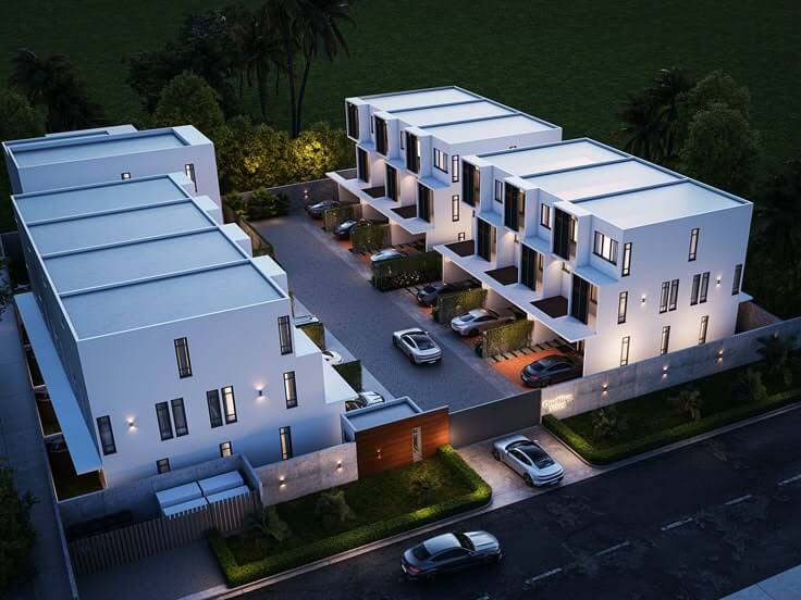EXTERIOR VISUALIZATION FOR ONE HIVE VILLA - SPACELOCI _